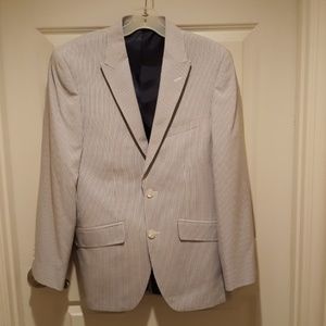 Mens Seersucker Blazer 38R